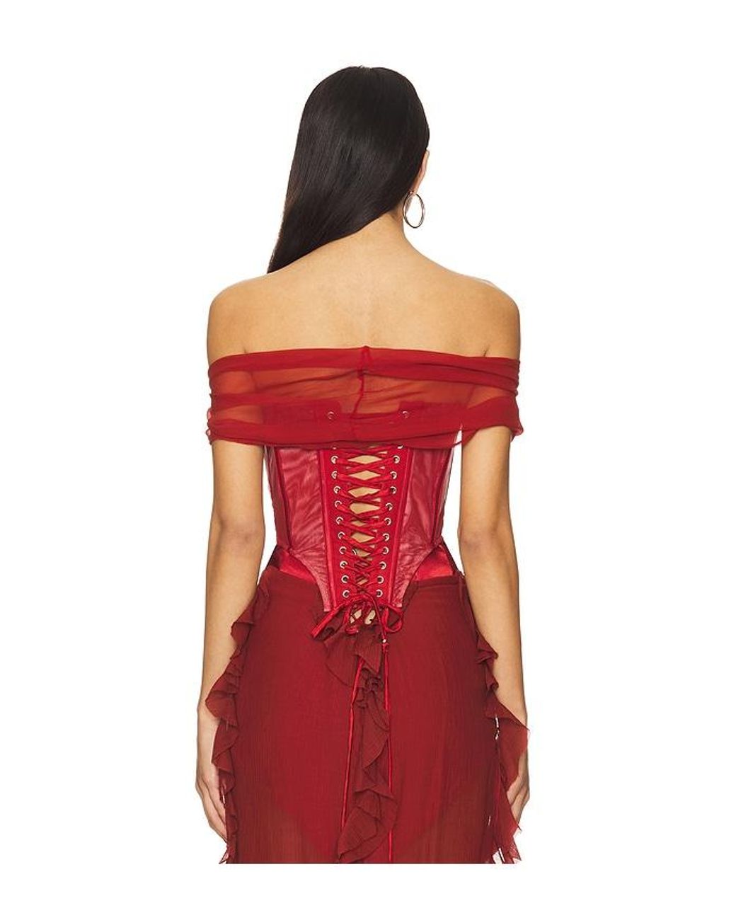 AMOR MIA Red Assassin Corset Top