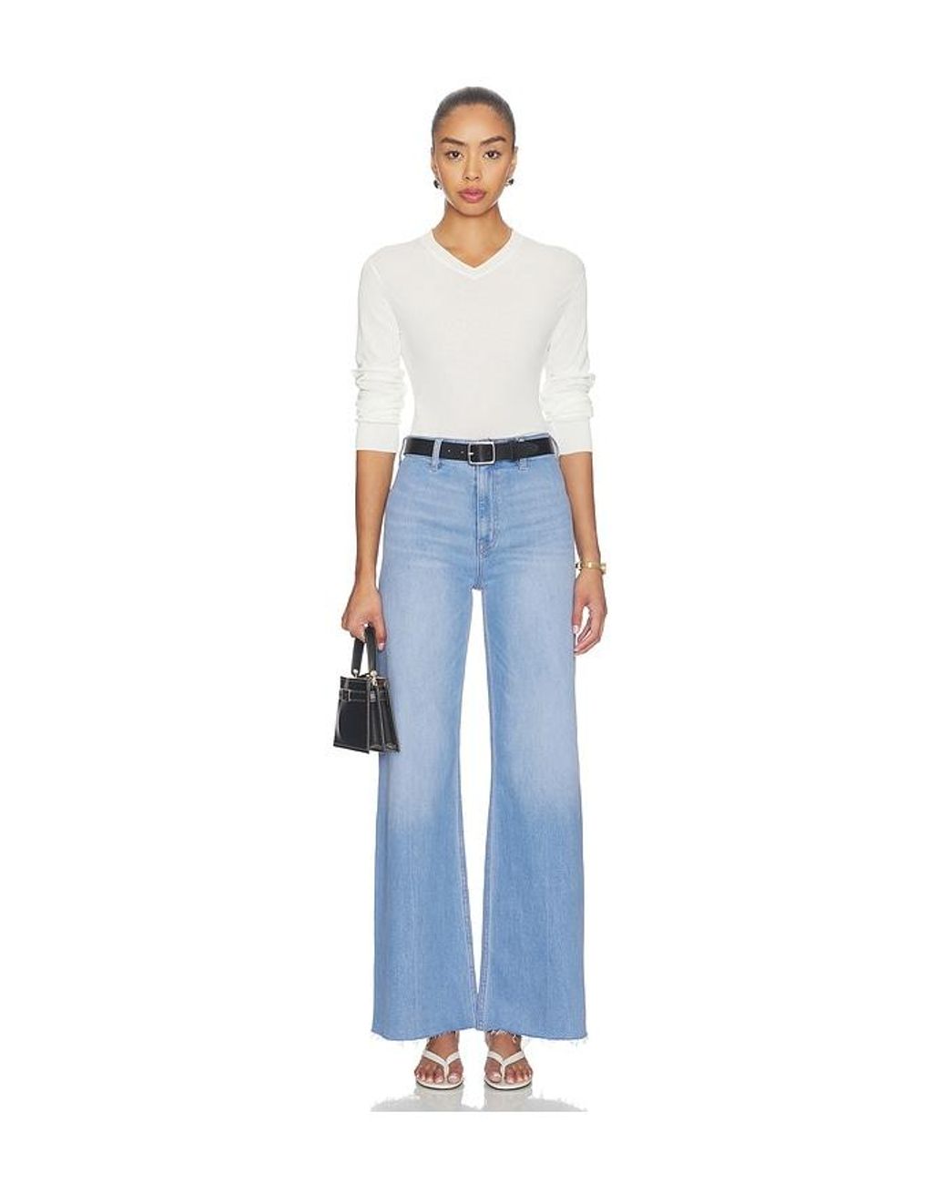 Pistola Blue Penny High Rise Wide Leg Jeans