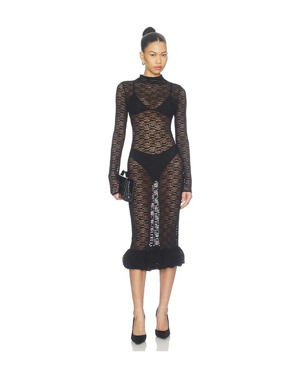 Nbd Black Meghna Midi Dress