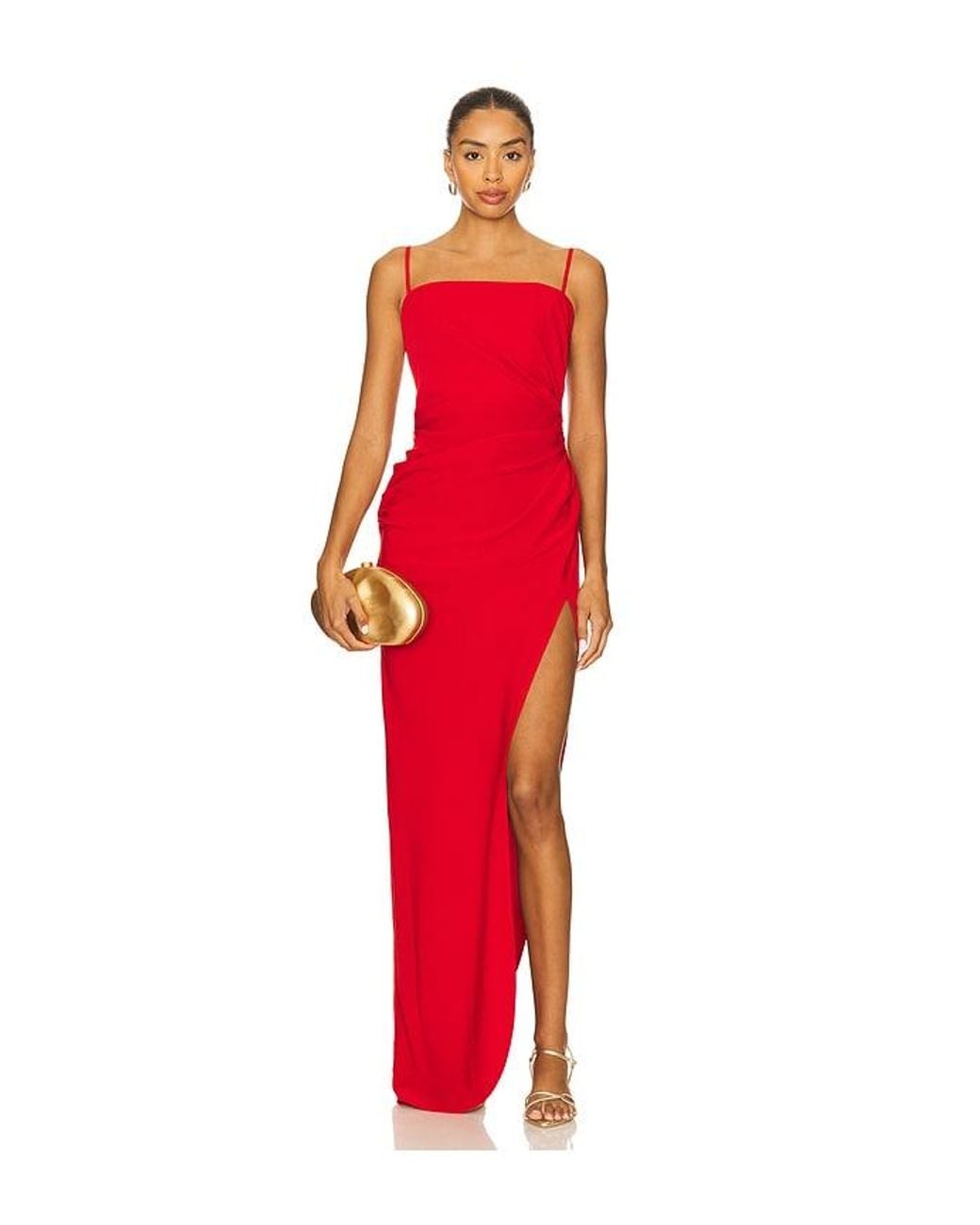 Lovers + Friends Red Sabrina Gown