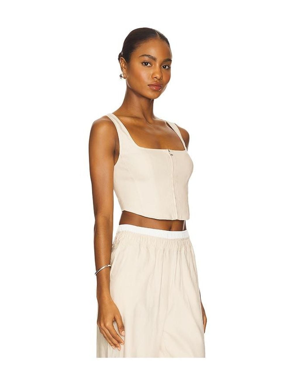 Jonathan Simkhai Natural Anderson Bustier Top