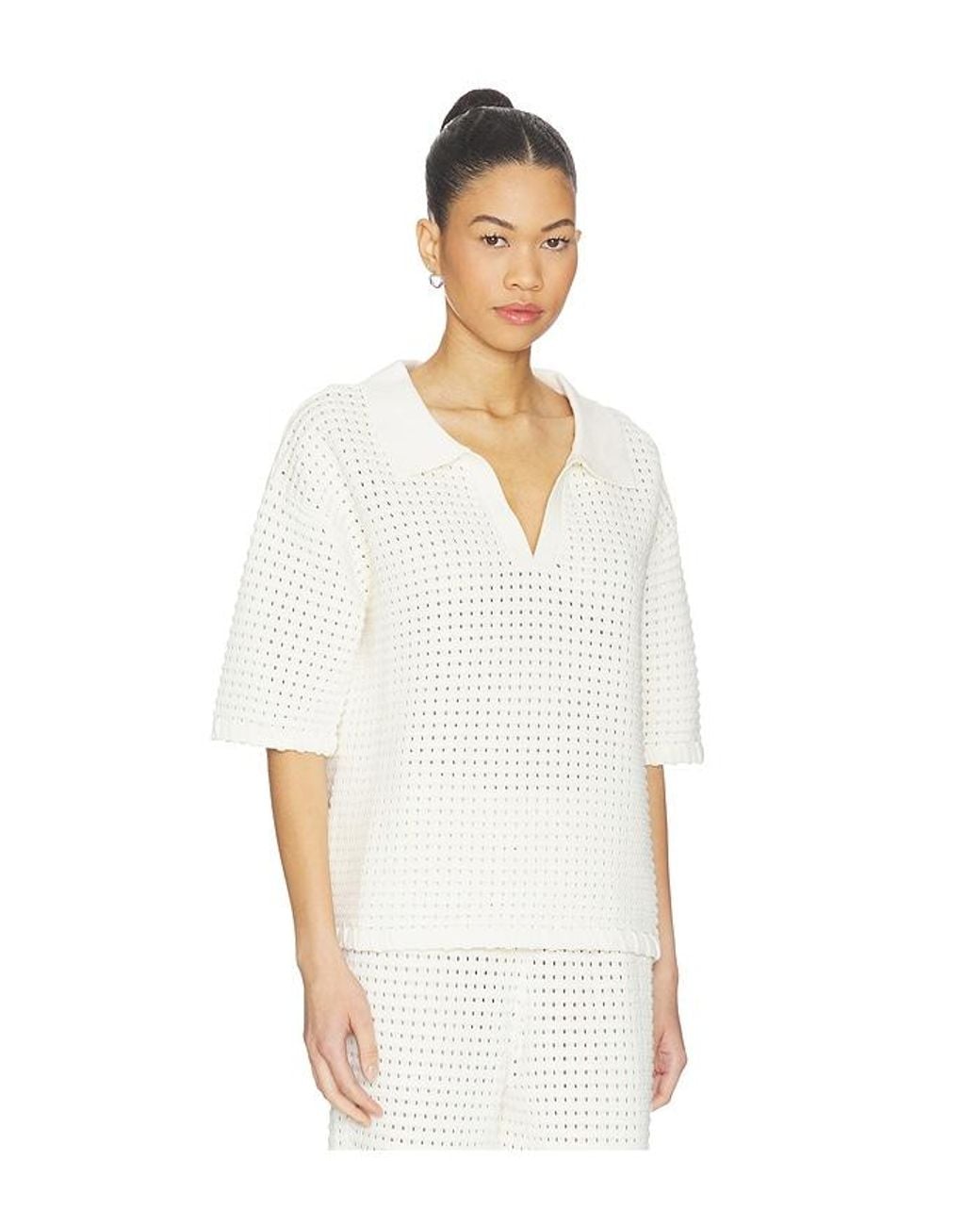 Sancia White The Zarni Knit Shirt