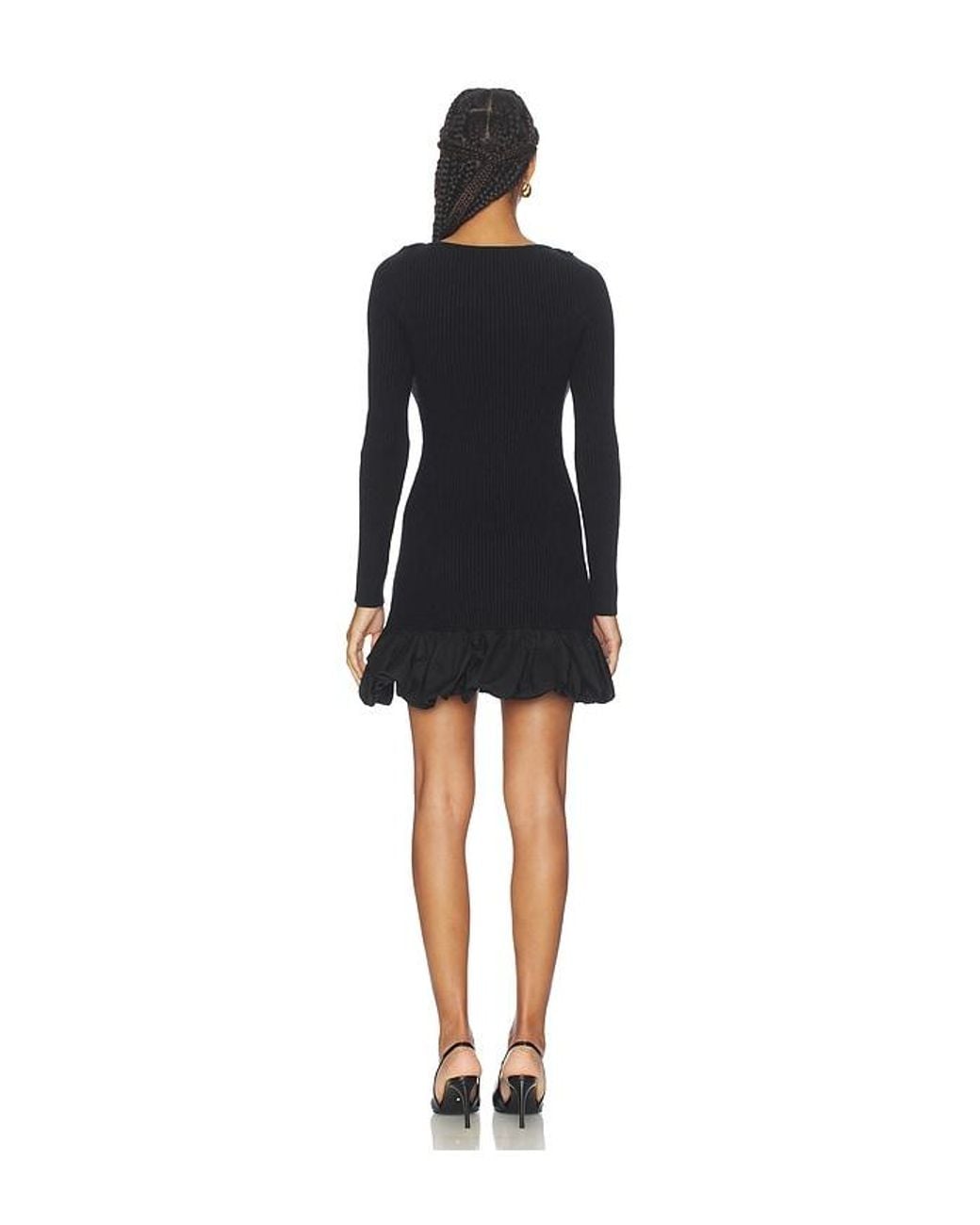 Astr Black Carlene Sweater Dress