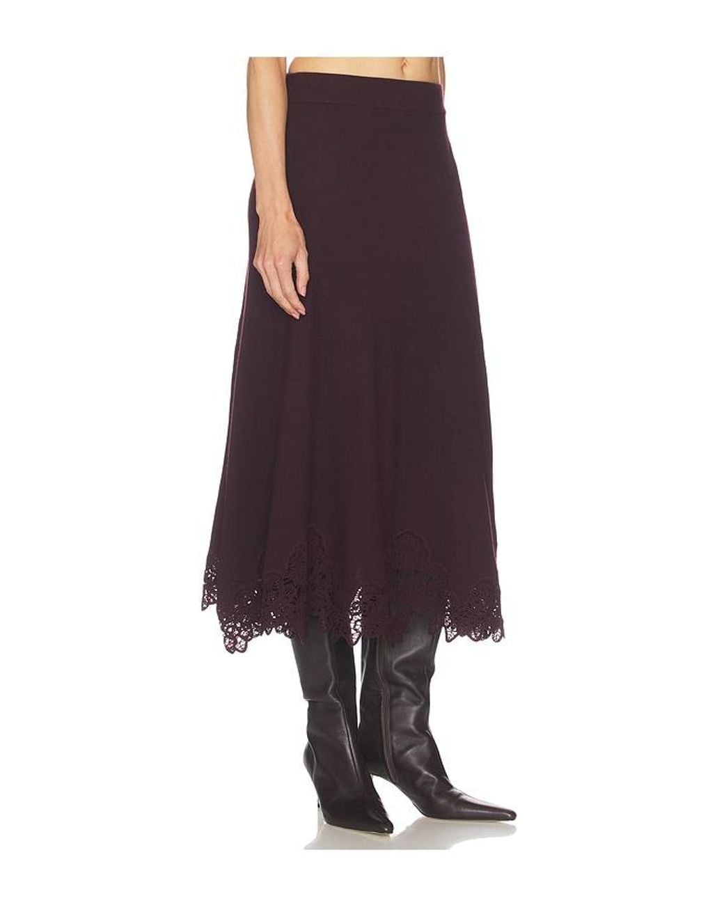 Zimmermann Multicolor Valiant Merino Lace Skirt