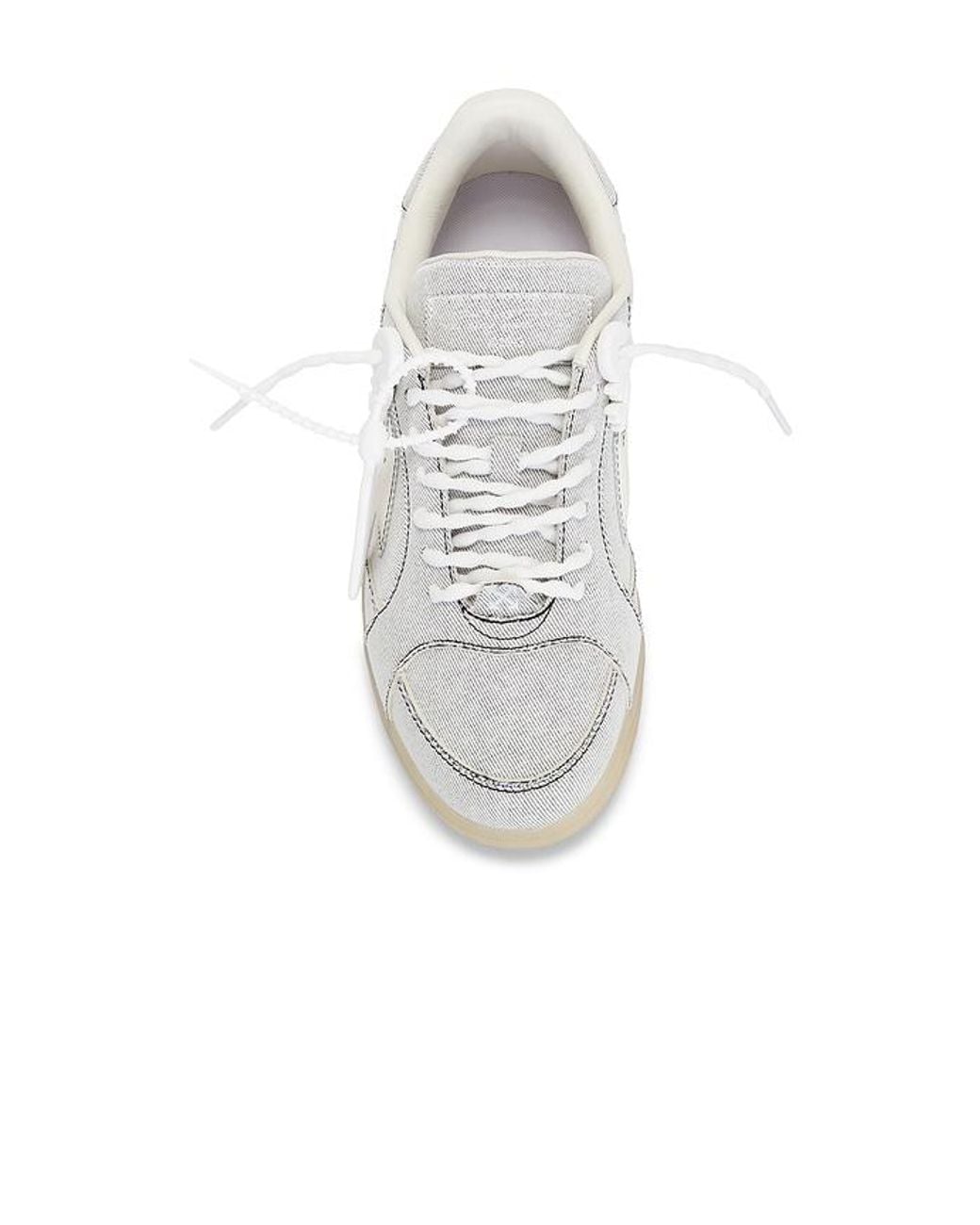 Off-White c/o Virgil Abloh White Denim End Of Play Sneakers for men