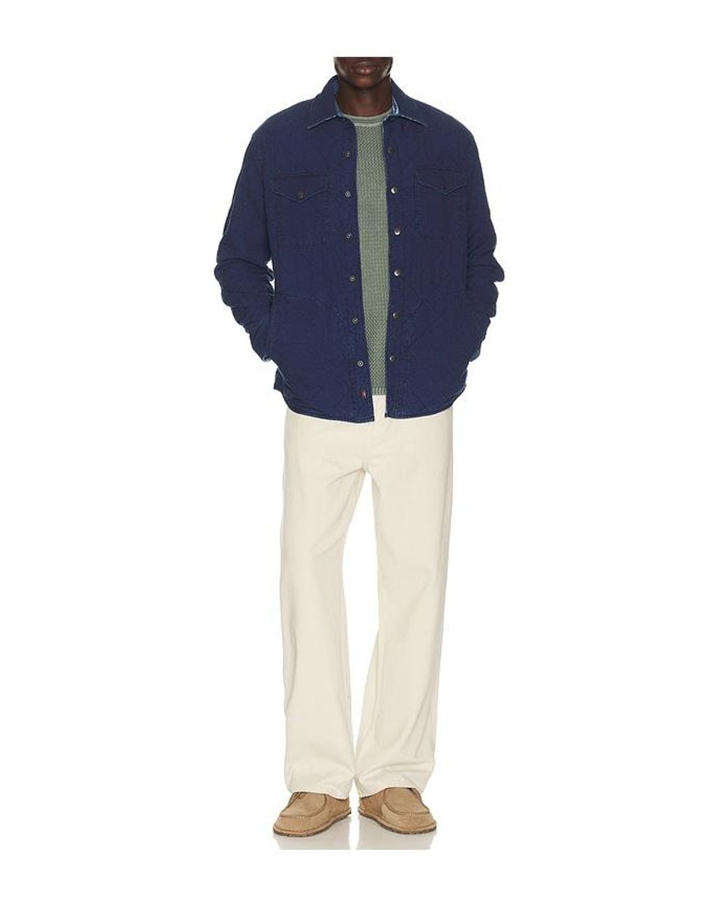Faherty Brand Blue Reversible Bondi Jacket for men