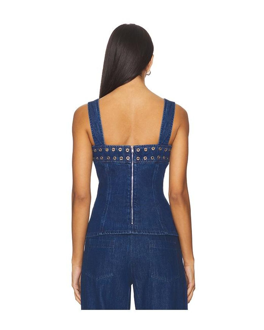Amanda Uprichard Blue Thalia Top
