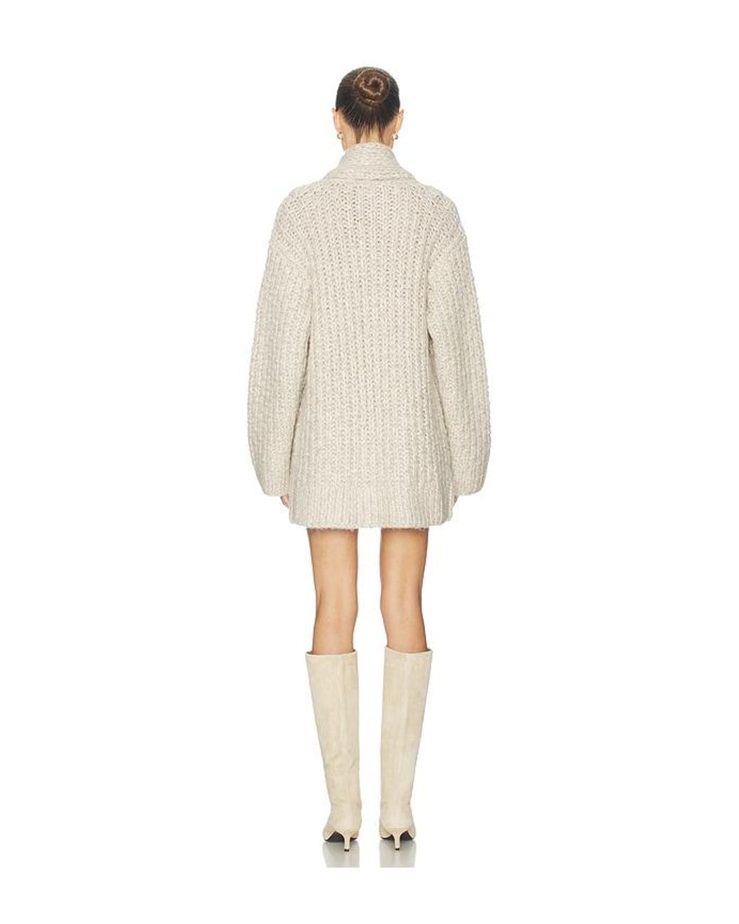 Helsa White Joanie Hand Knit Cardigan