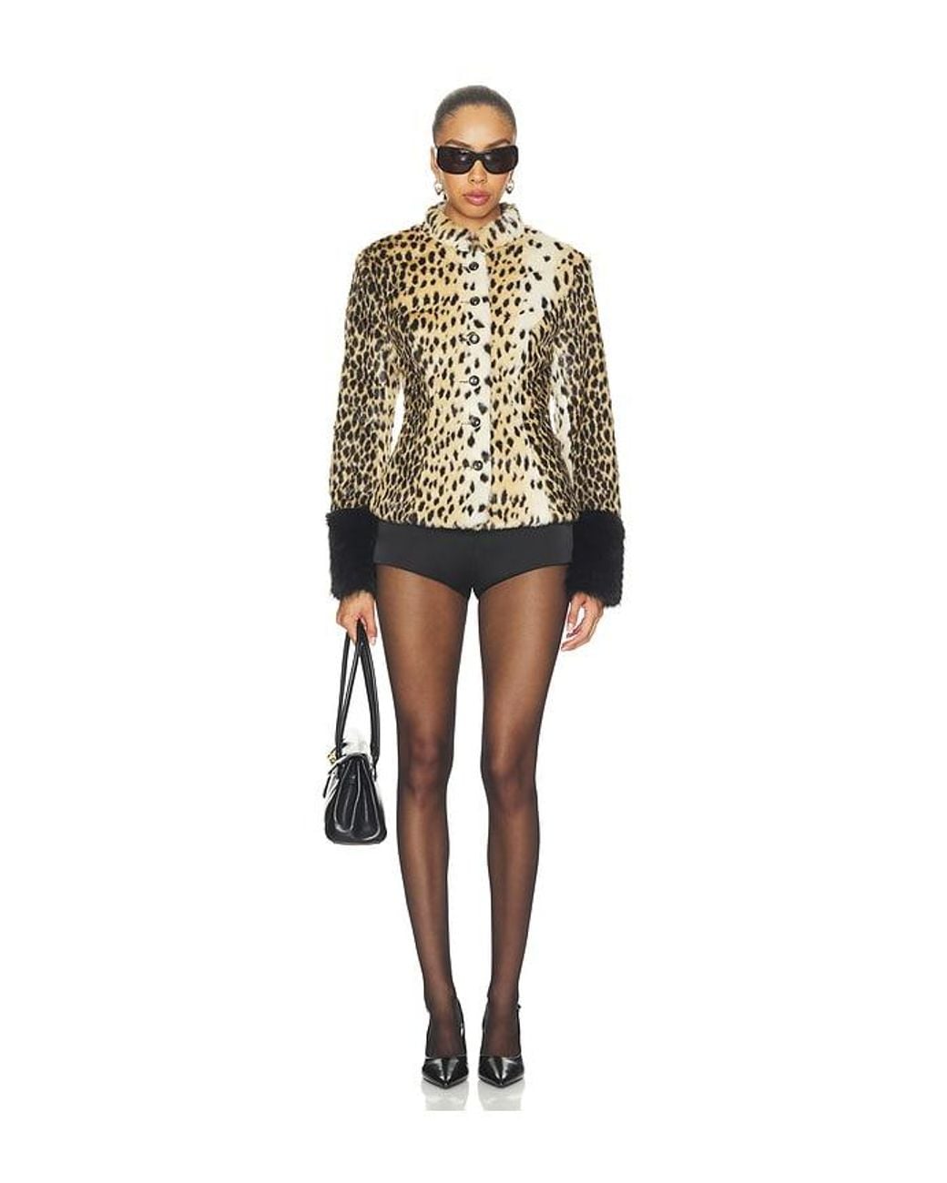 MORE TO COME Multicolor Alivia Faux Fur Jacket