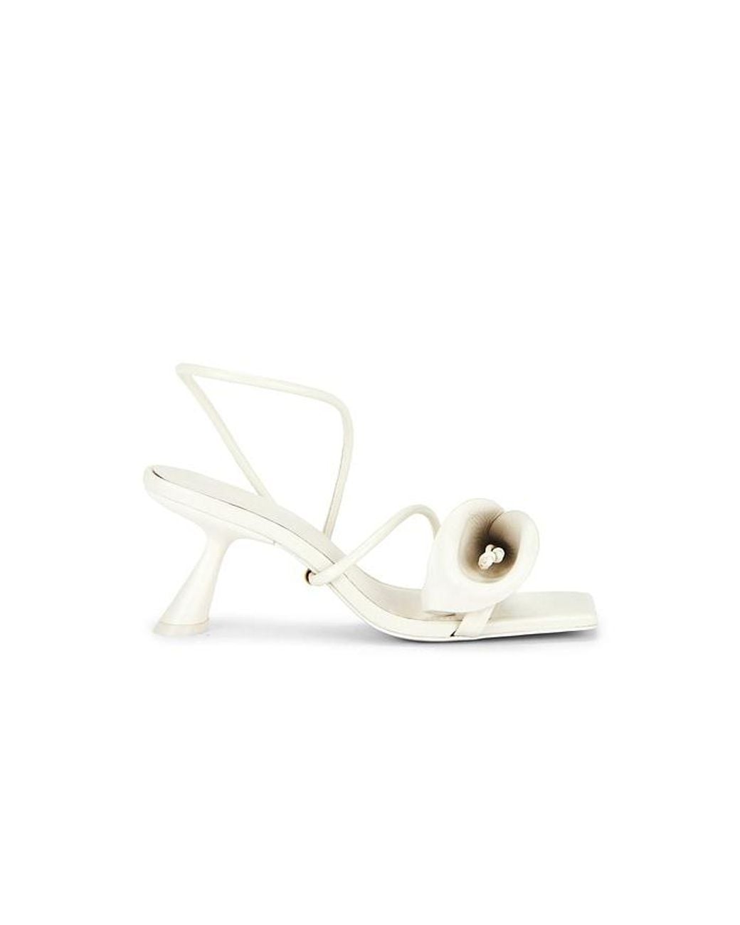Cult Gaia White Ria Sandal