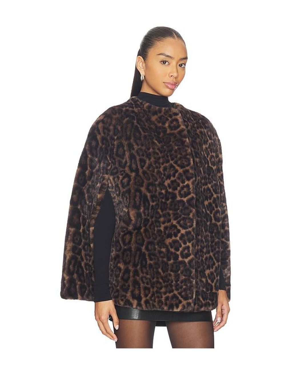 Apparis Black Sloane Leopard Cape