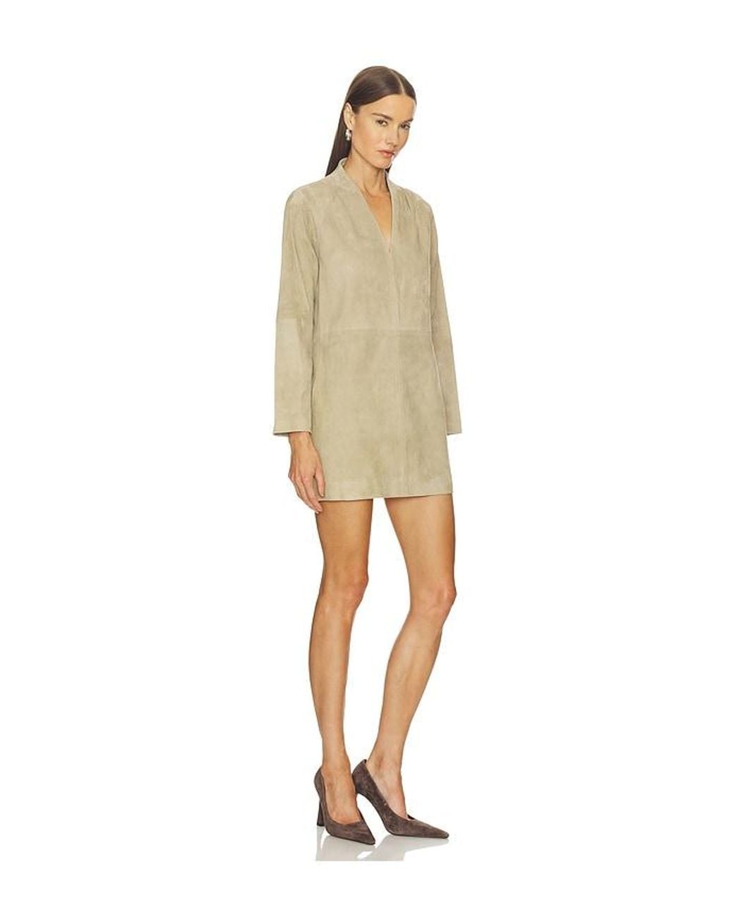 SRG Natural Tanya Suede Dress