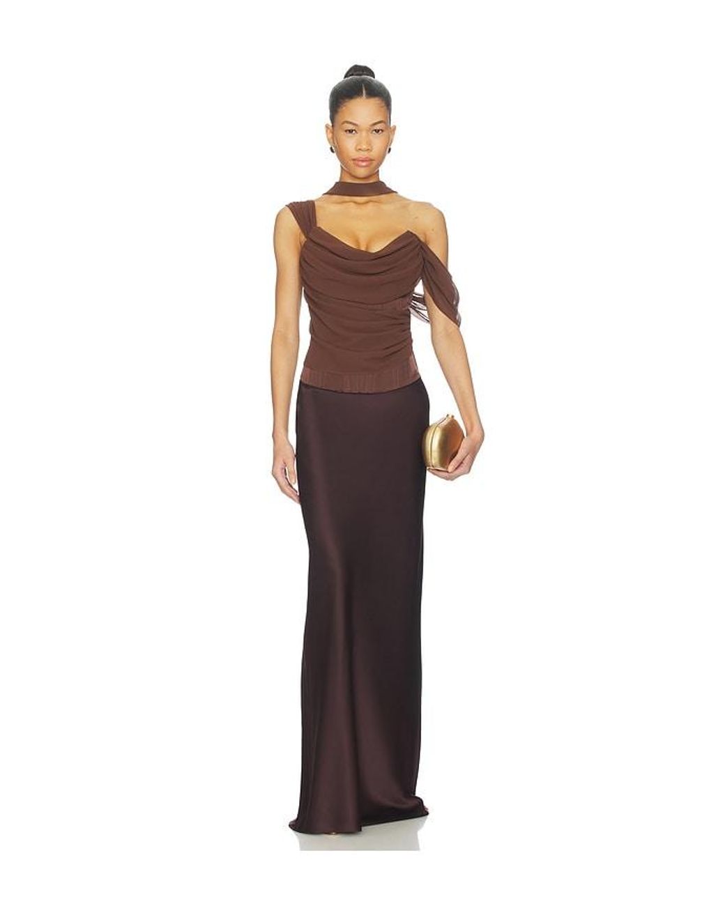 LPA Brown Adara Corset Top