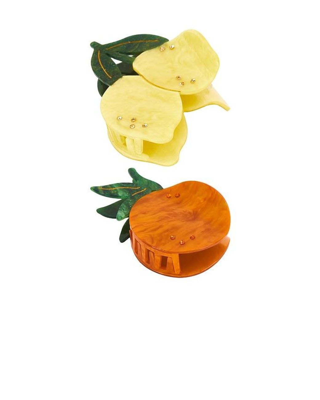 Frasier Sterling Yellow Lemon Clip Set