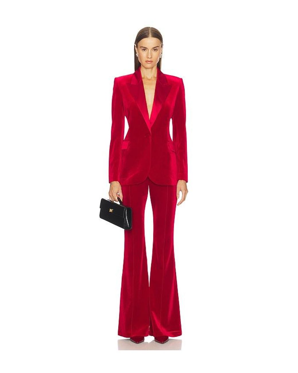 Nadine Merabi Red Beatrice Blazer