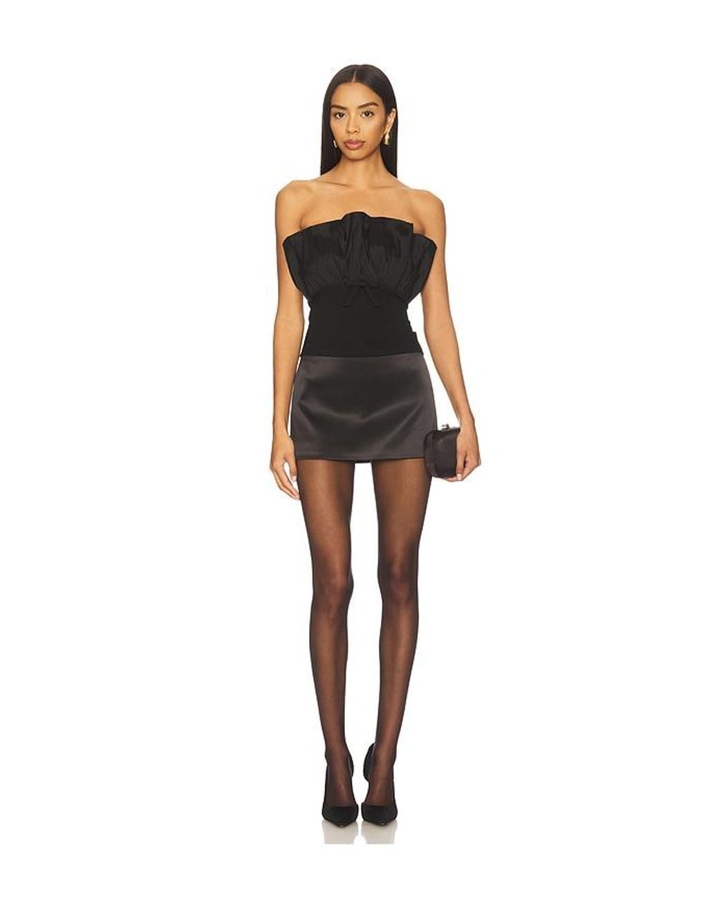 MAJORELLE Black Tally Top