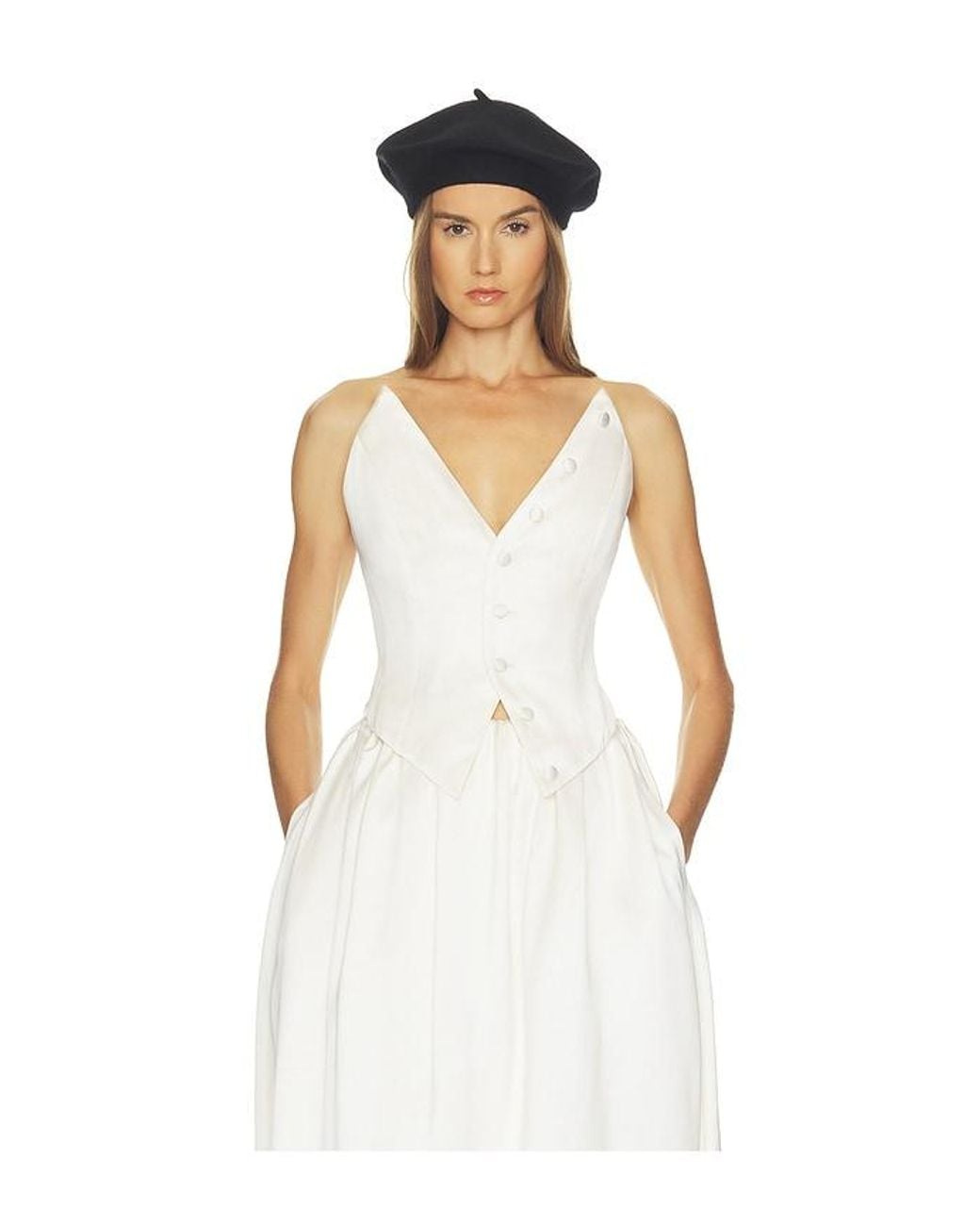 Helsa White Gala Bustier