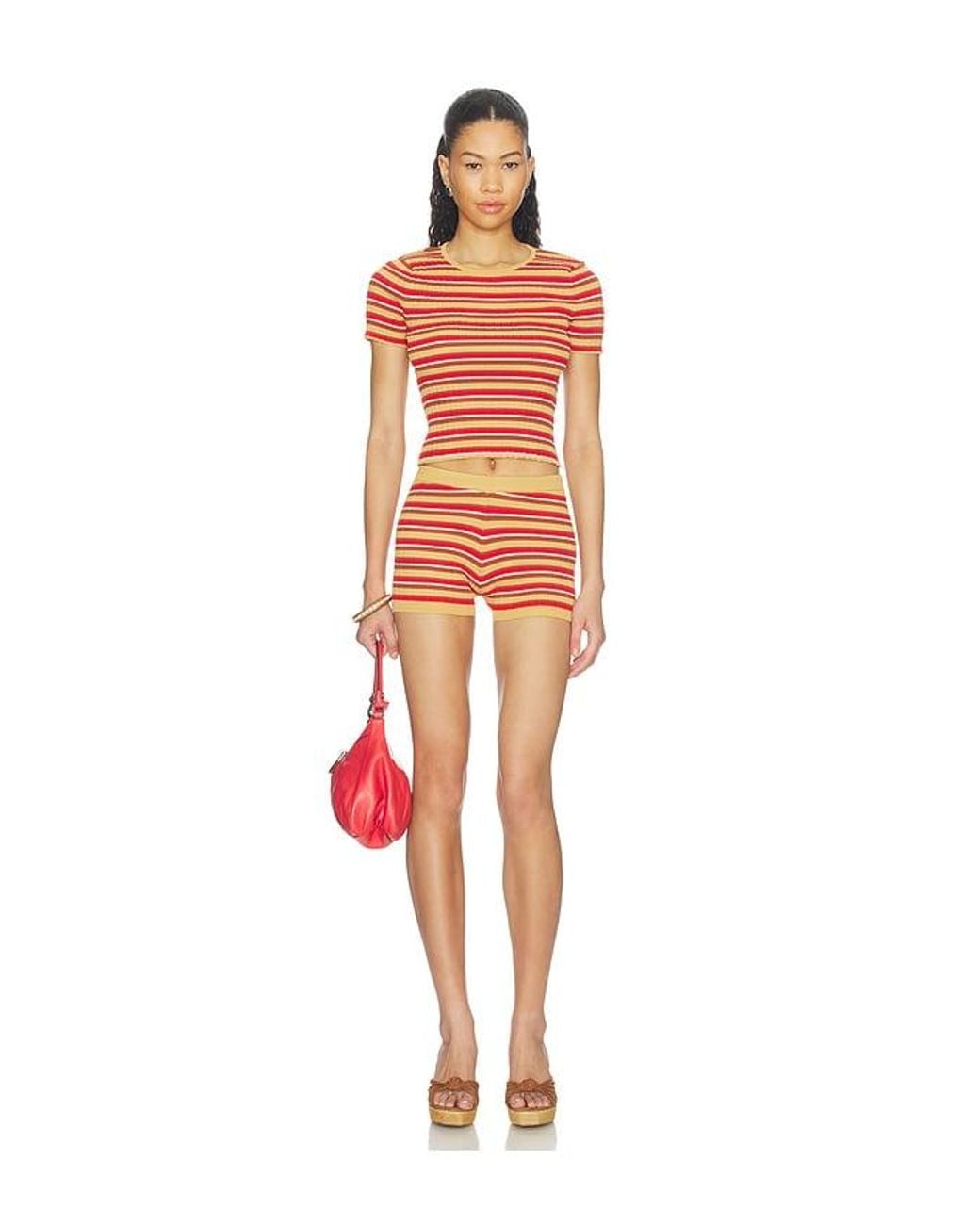 superdown Multicolor Rumera Knit Short Set