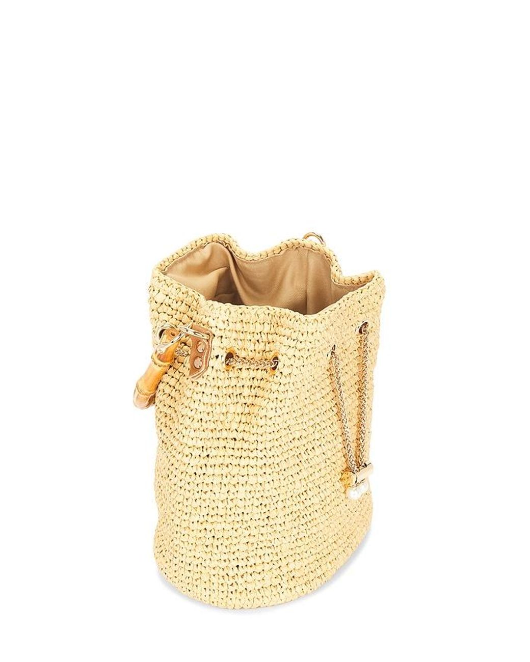 Nikki Beach Metallic Valencia Bucket Bag