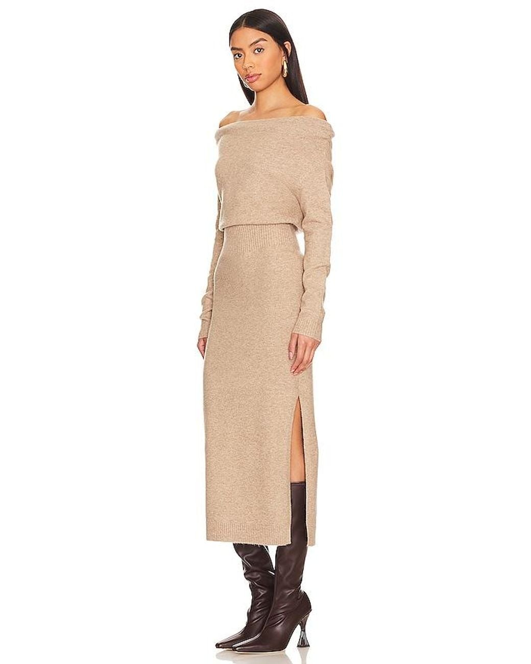 Astr Natural Cora Sweater Dress