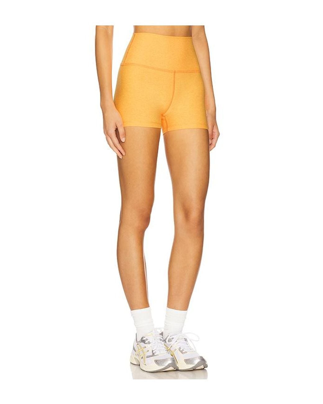 Beyond Yoga Orange Spacedye All For Run Shorts