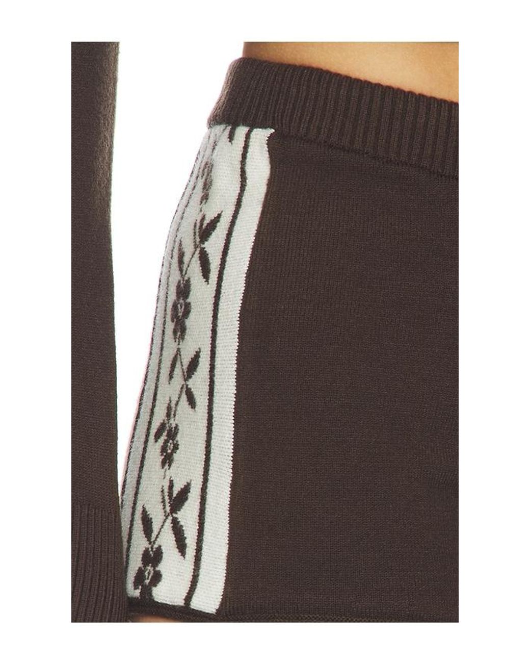 Frankie's Bikinis Black Jagger Cloud Knit Short