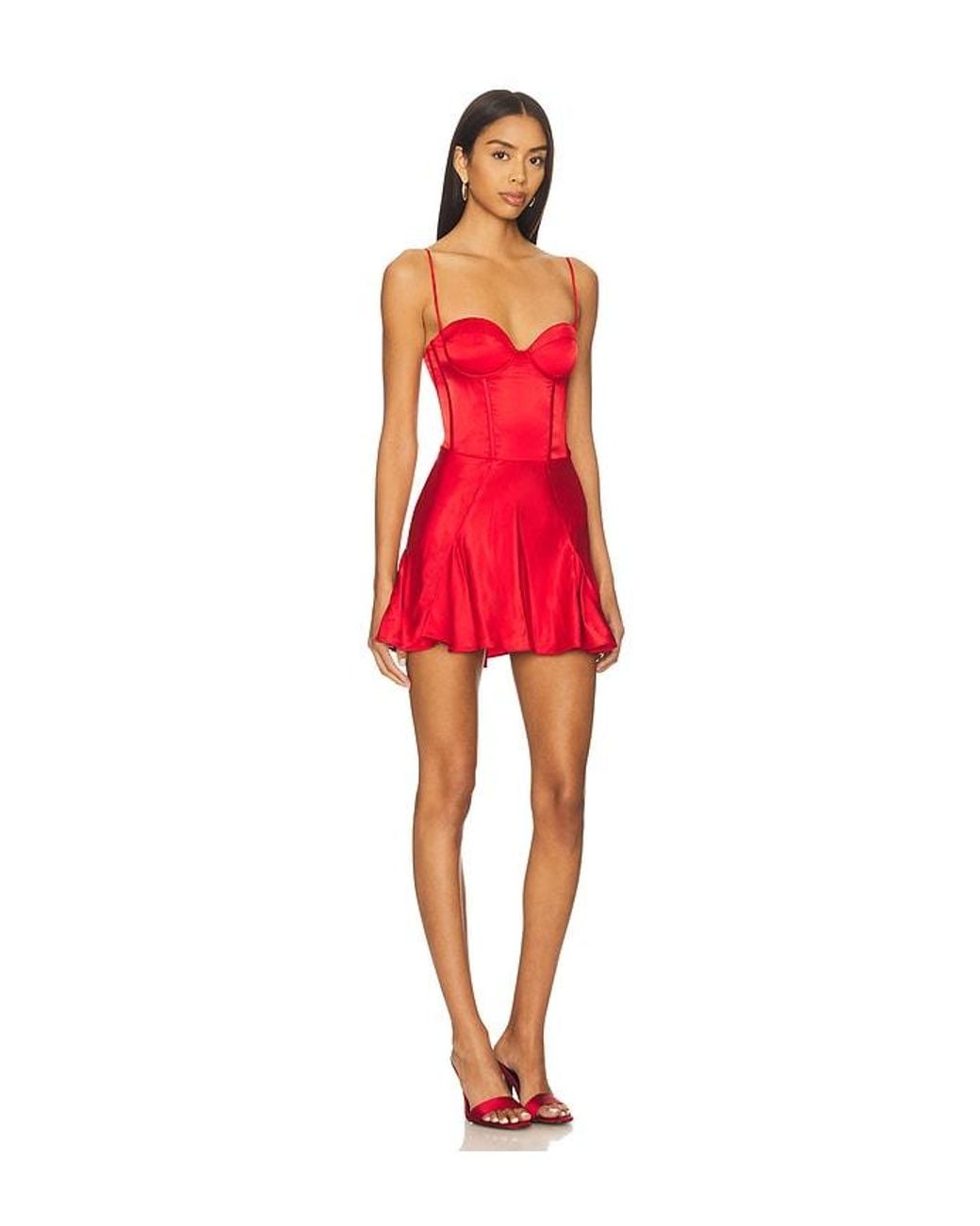 retroféte Red Mairead Dress