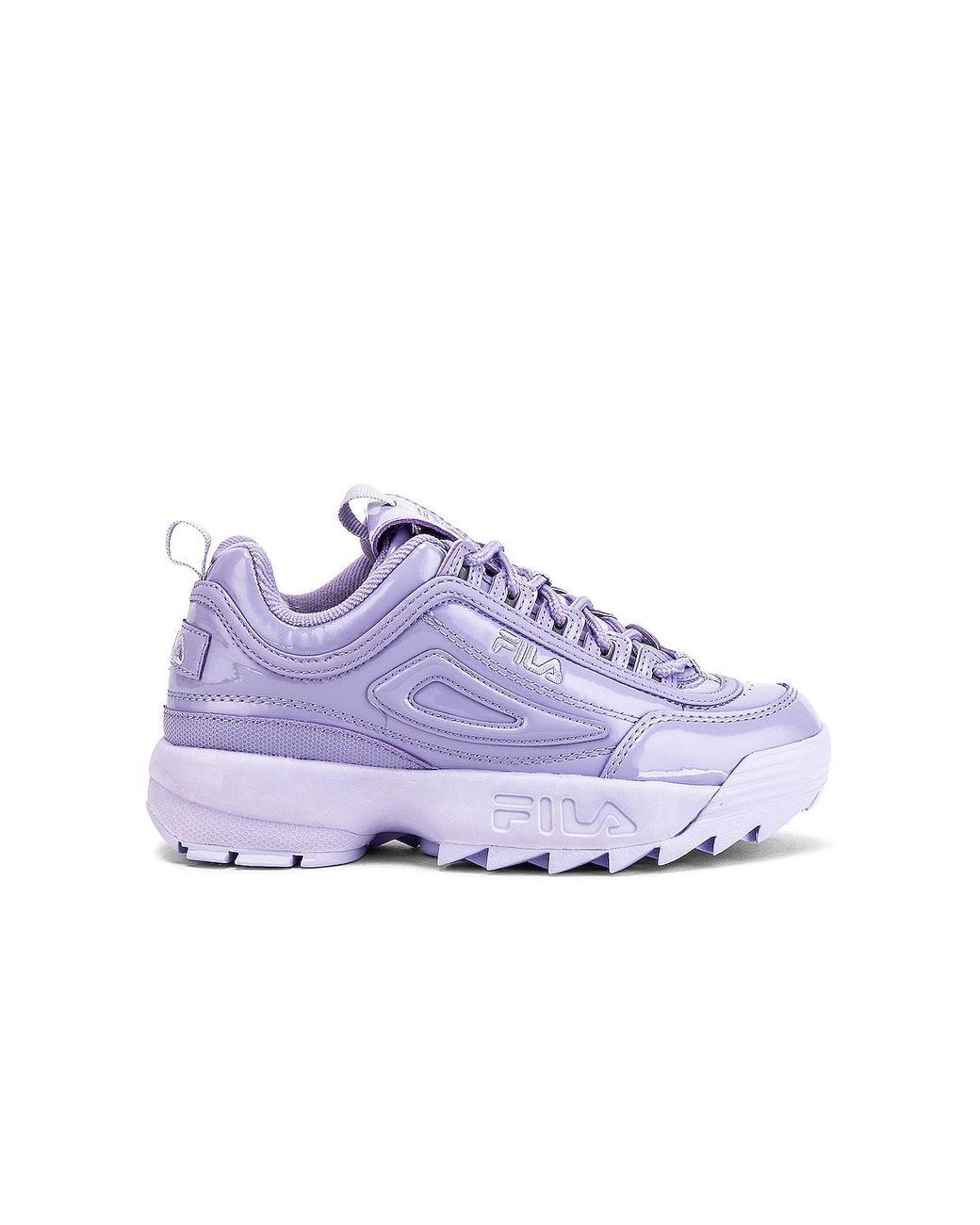 Fila Disruptor Ii Premium Patent Sneaker in Purple | Lyst