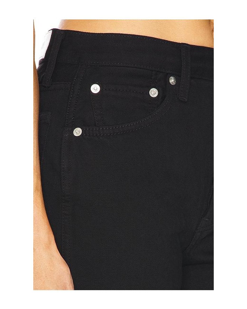 Re/done Black 90S High Rise Loose Jeans