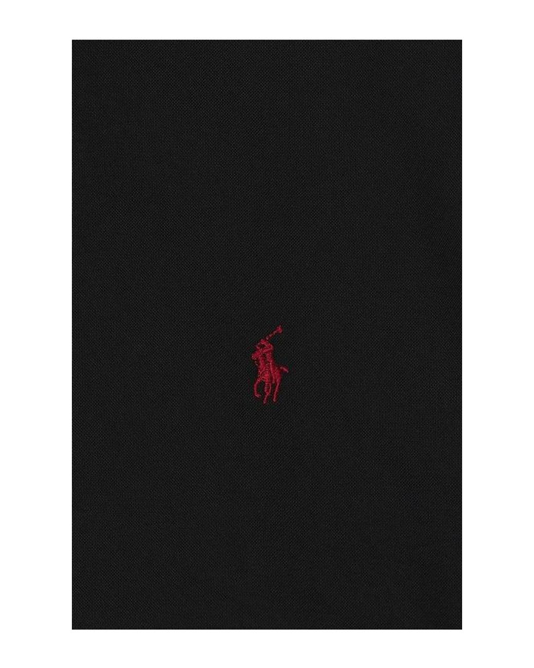 Polo Ralph Lauren Black Classic Fit Oxford Shirt for men