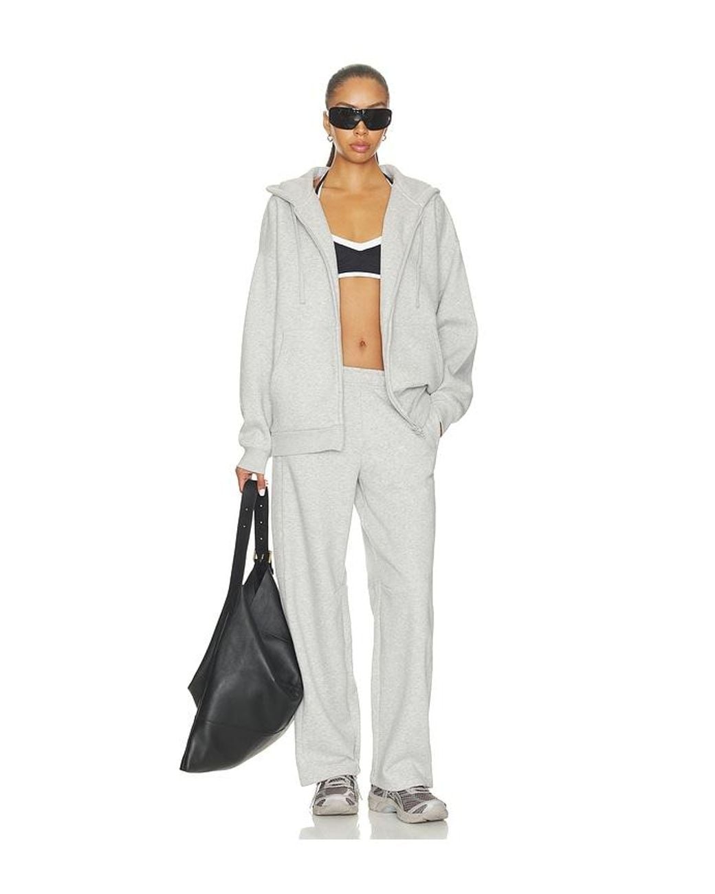 WellBeing + BeingWell White Robin Barrel Sweatpant