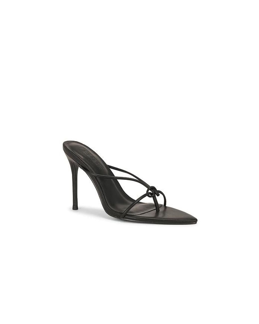 Femme LA Black Slipper Heel