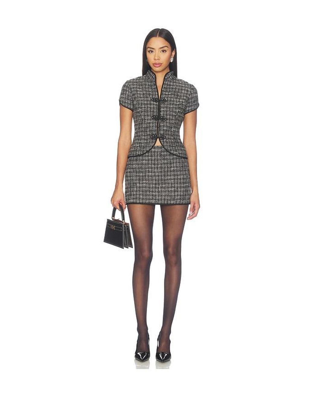 Amanda Uprichard Black Miles Skort