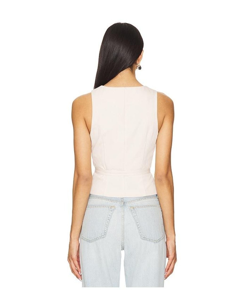 ALL THE WAYS White Kenny Vest
