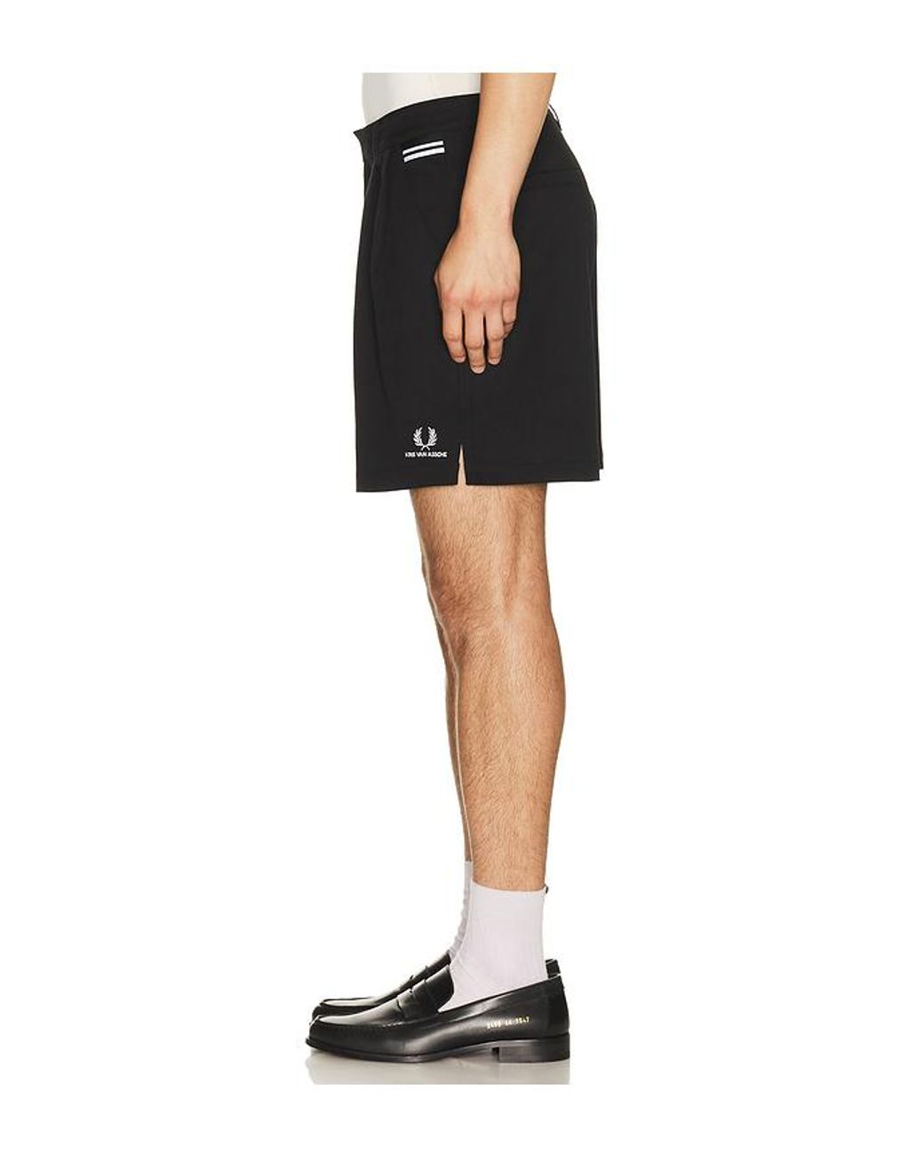 Fred Perry Black X Kris Van Assche Tailored Shorts for men