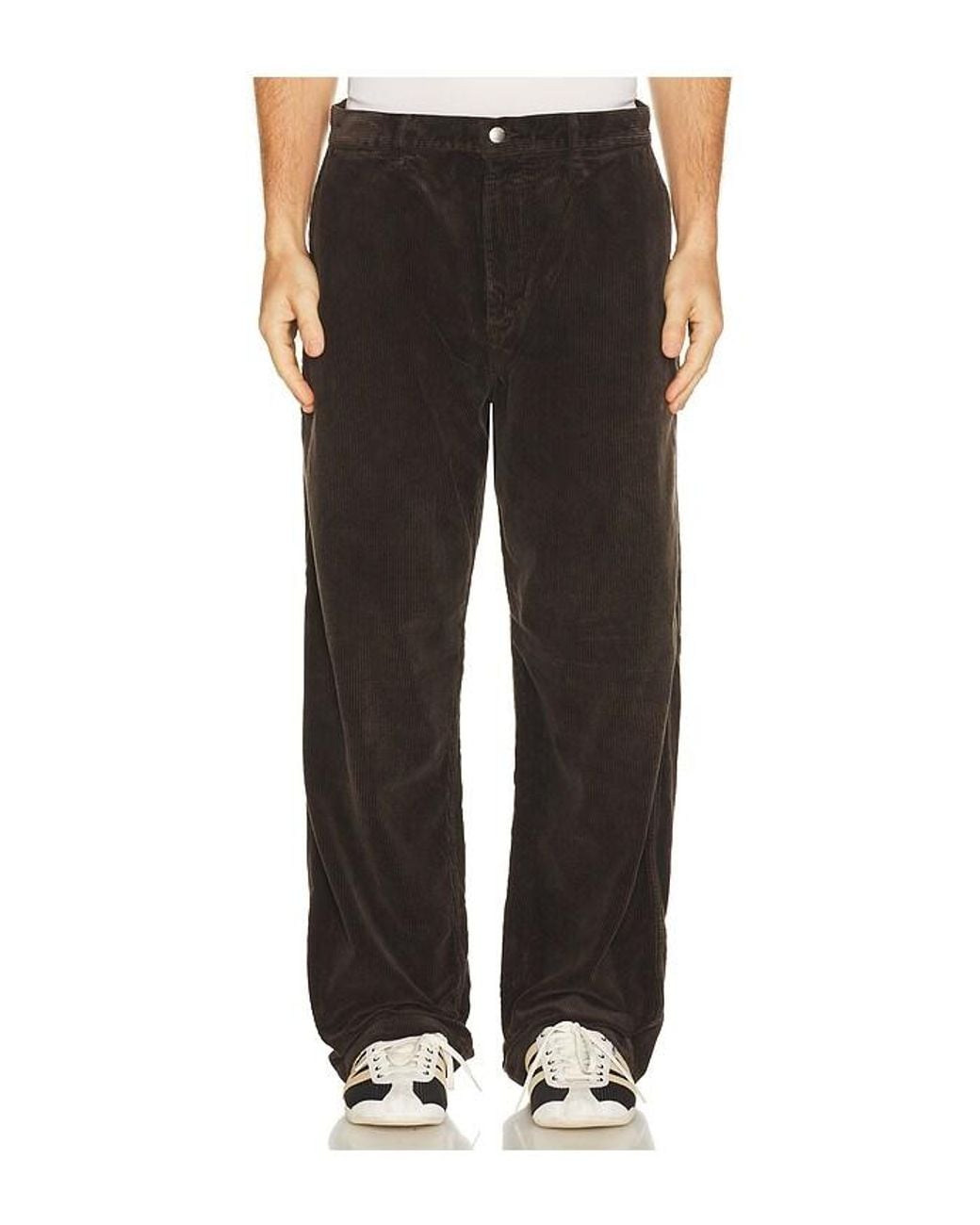 vowels Black Baggy Work Pant for men