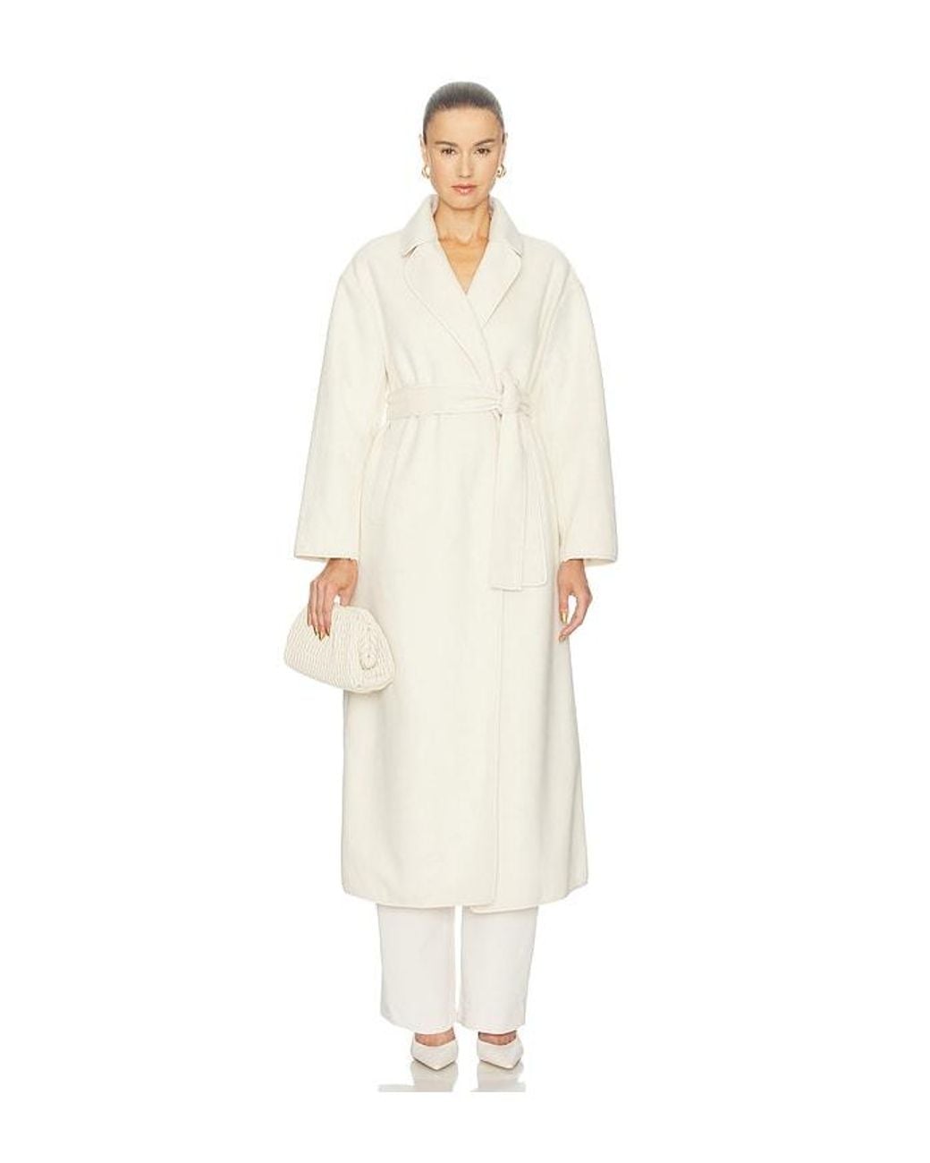 Elliatt White Veldra Scarf Coat