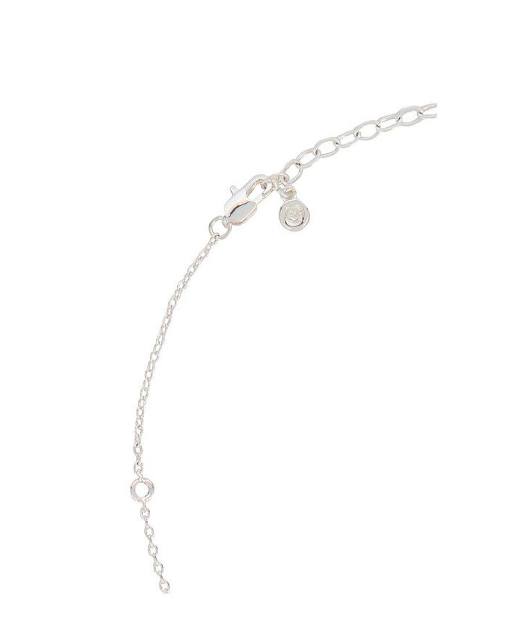 Ettika White Marquise Crystal Lariat Necklace