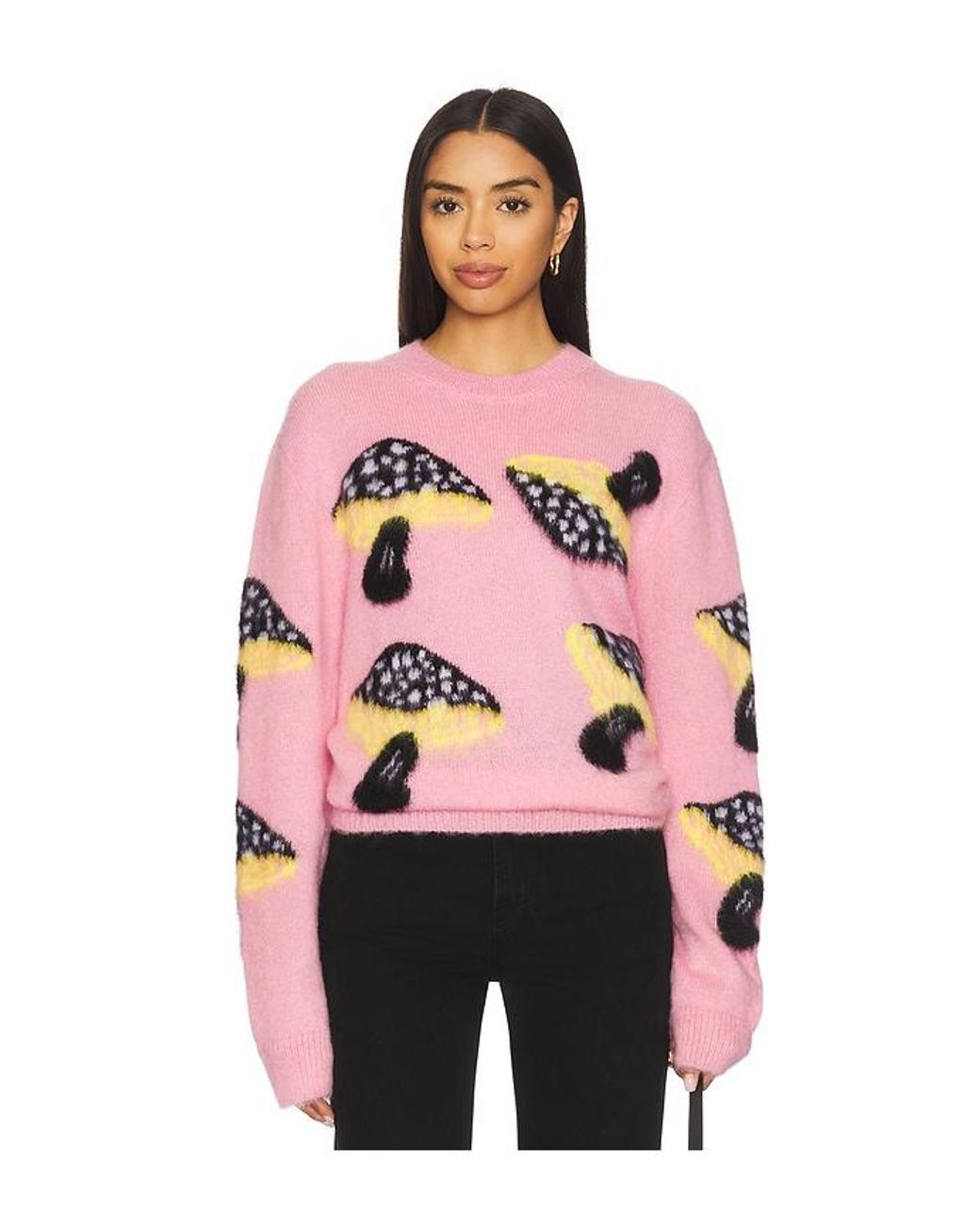 MSGM Pink Fantasy Mushroom Sweater
