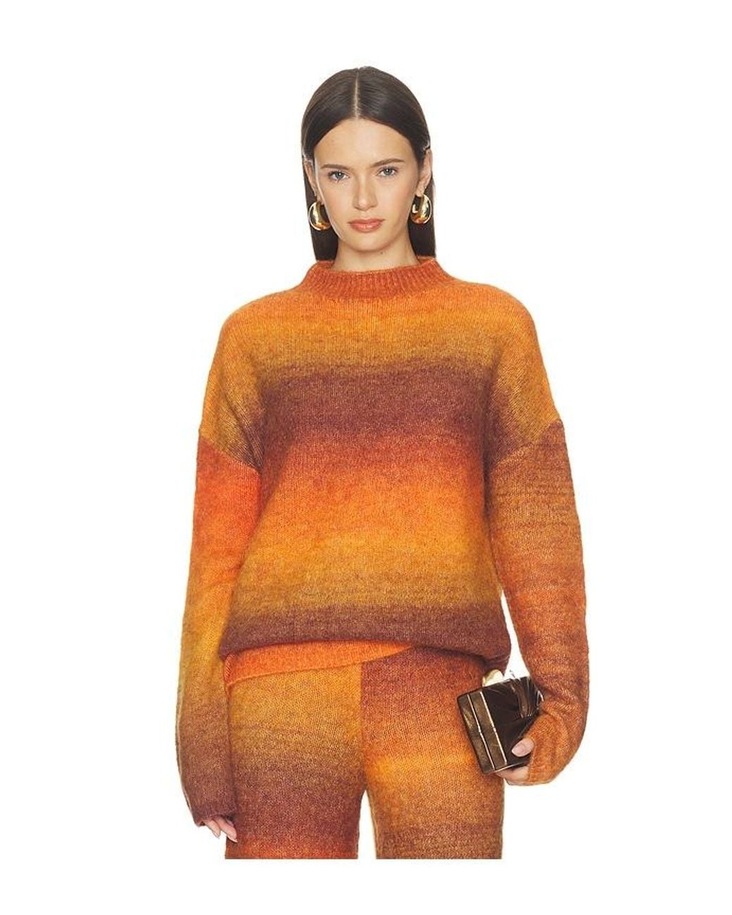 Cult Gaia Orange Calandra Pullover