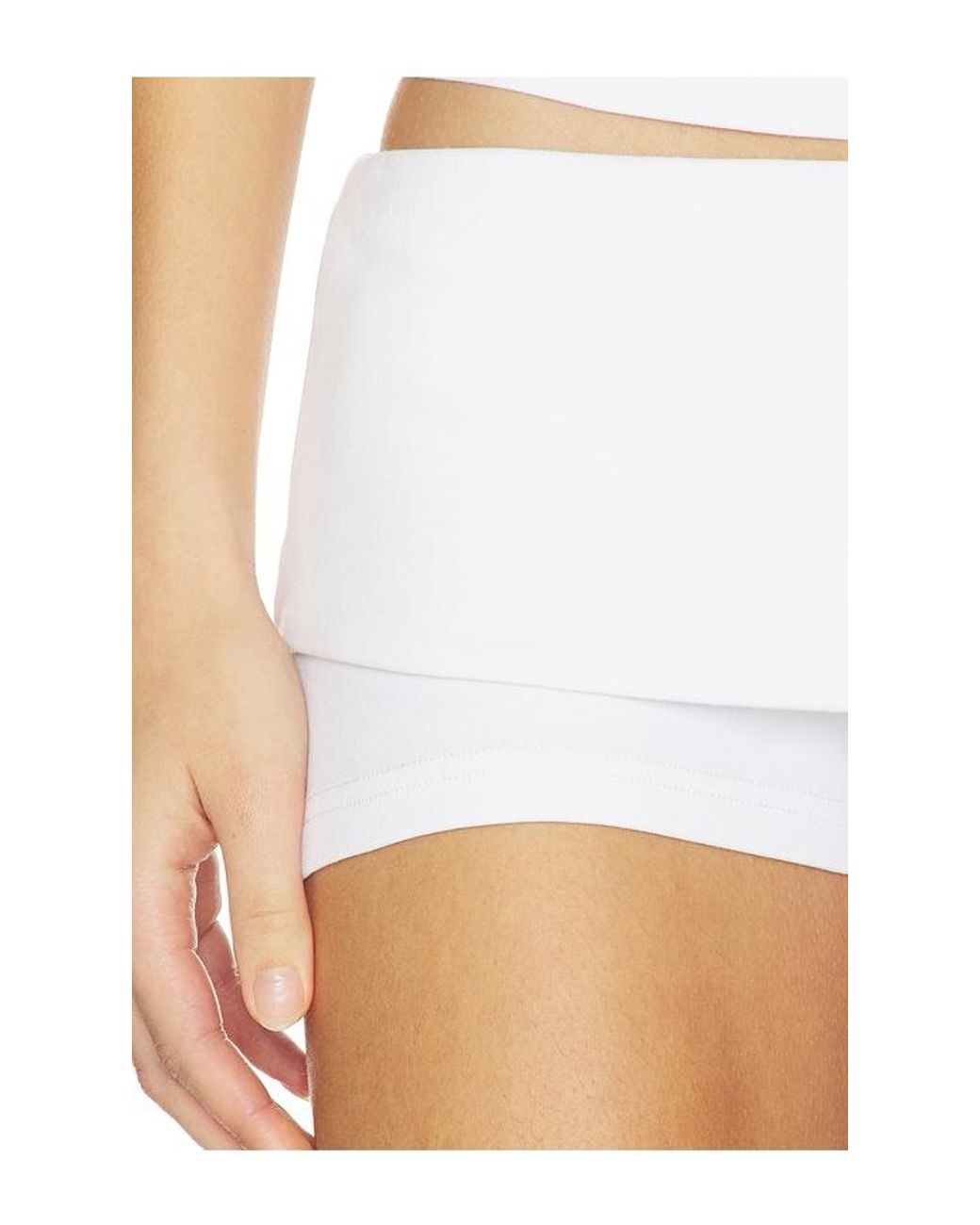 Frankie's Bikinis White X Jennie Eva Cotton Jersey Short