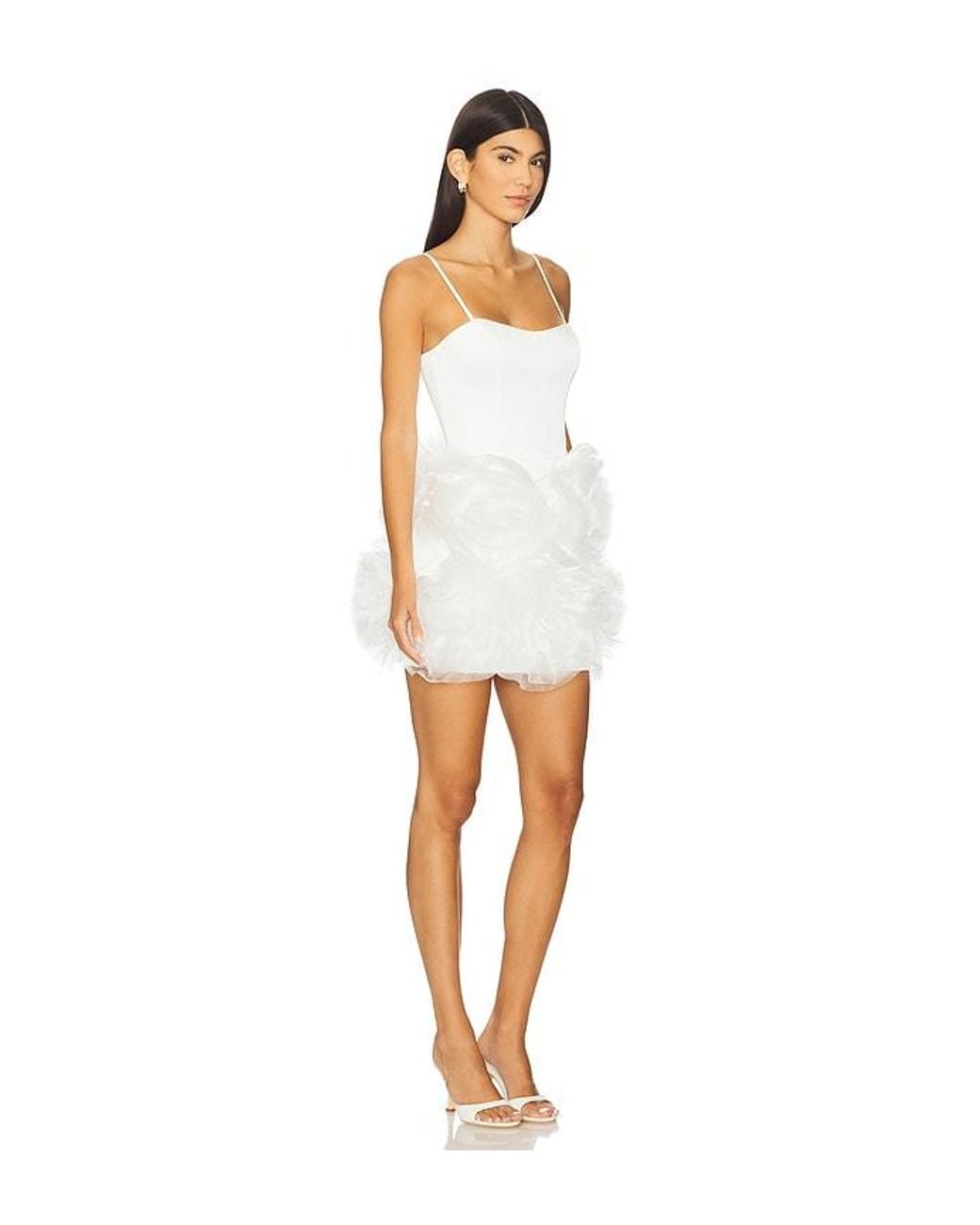 Elliatt White Asher Flower Mini Dress
