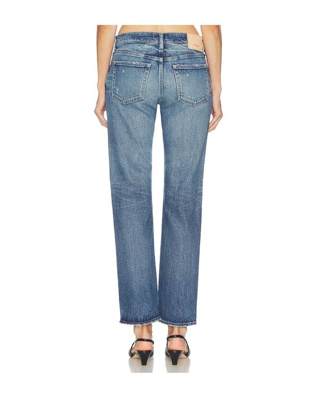 Moussy Blue Mallard Slim Straight Jeans