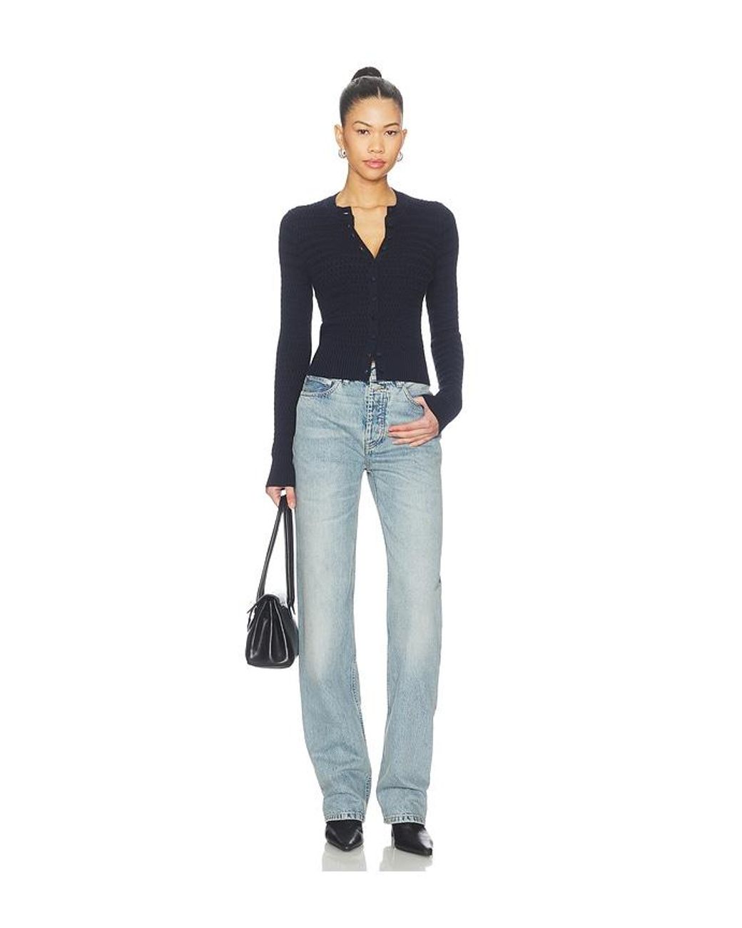Proenza Schouler Blue Marci Cardigan