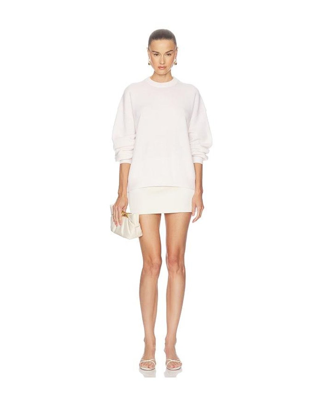 SRG White Bayani Cashmere Sweater
