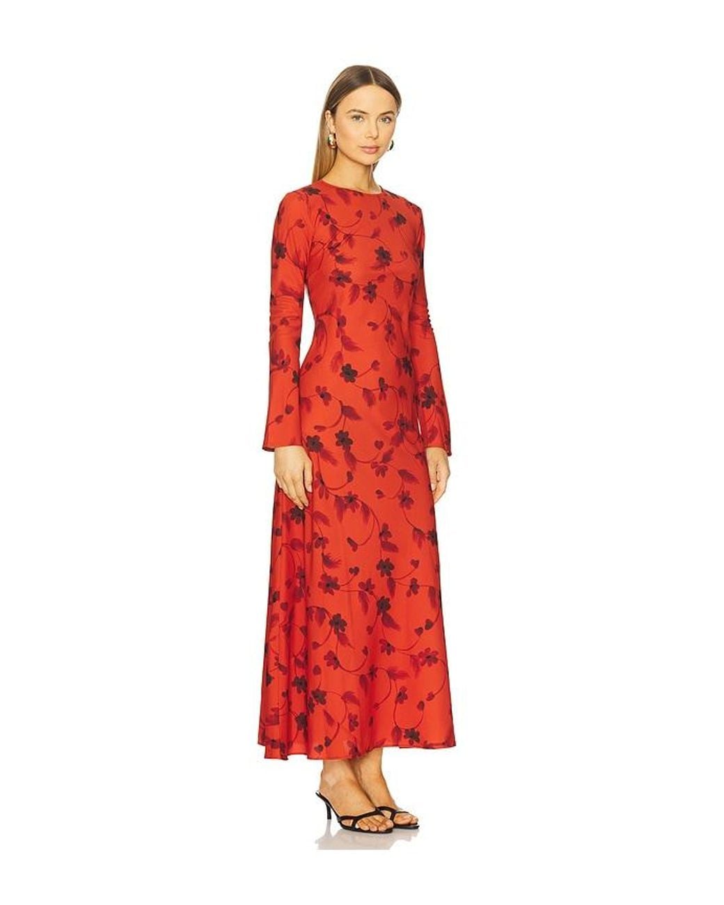 Faithfull The Brand Red Mesa Maxi Dress