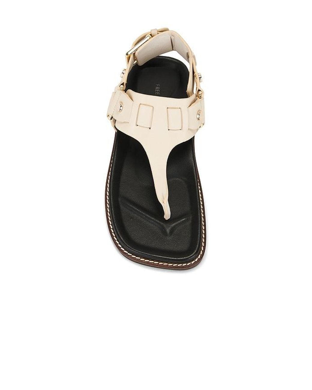 Free People White Suri Square Sandal