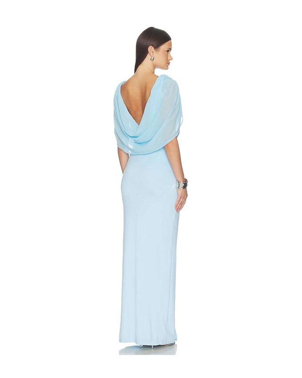 SNDY'S Blue Marnie Reversible Maxi Dress
