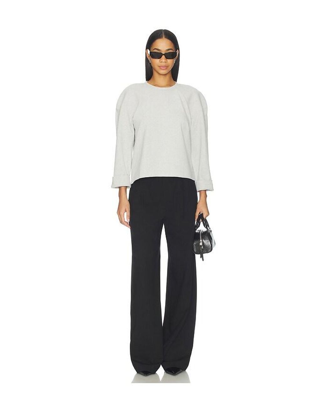 Norma Kamali White Bomber 1980S Sweatshirt