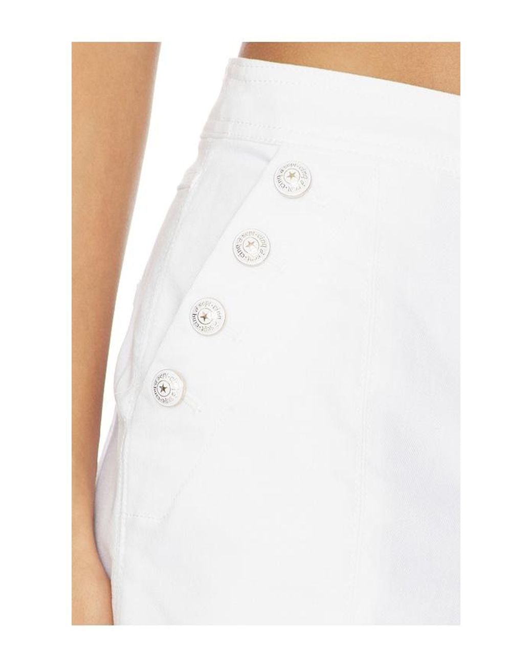 Cinq À Sept White Denim Susie Short